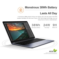 CHUWI Laptop HeroBook Pro,14.1 Full HD 1920X 1080 IPS displej, dekódování 4K videa, procesor Intel Celeron N4020, Windows 11,